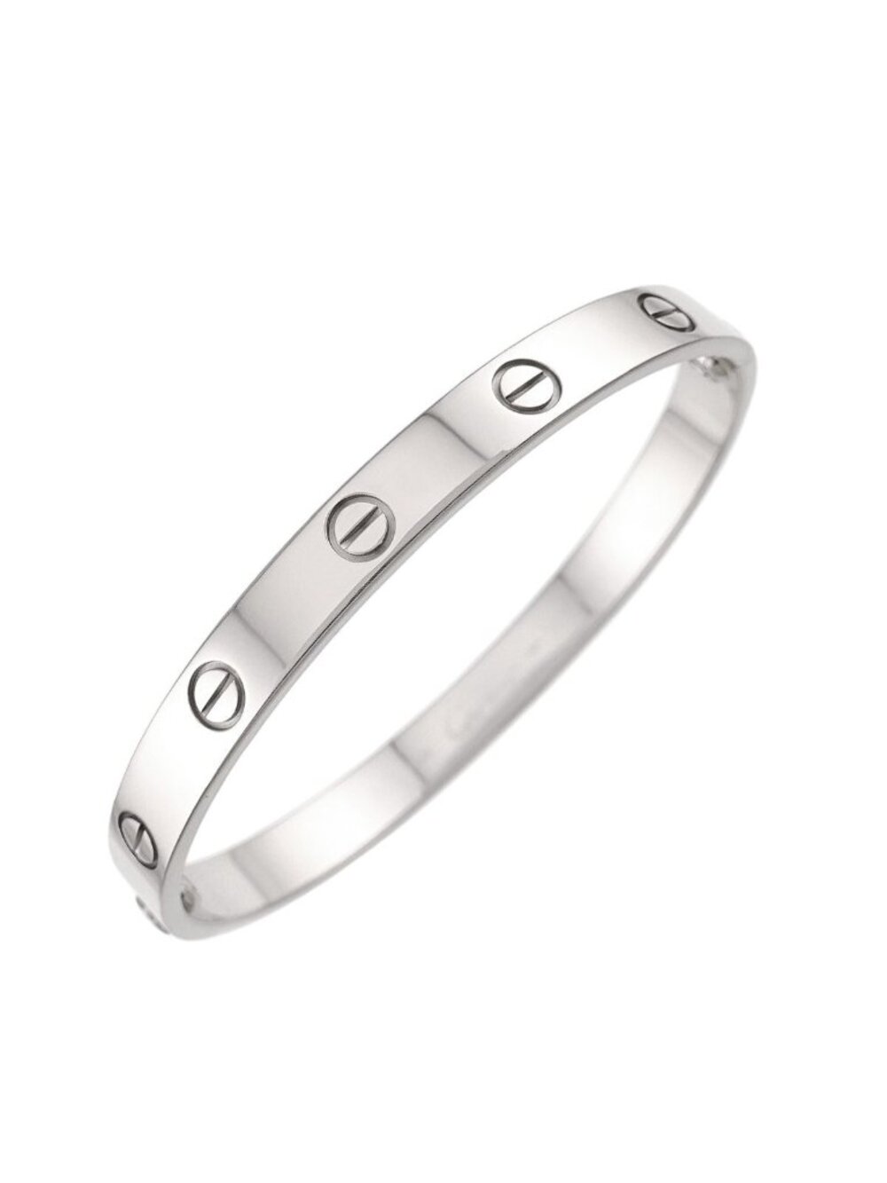 Cartier Love Bracelet 17 18K White Gold Bangle